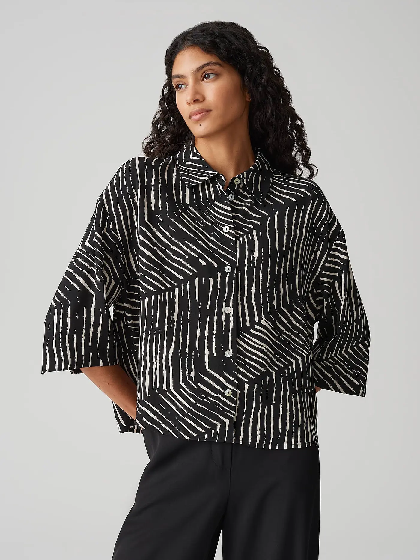 OPUS | Blusenshirt FIANA | schwarz